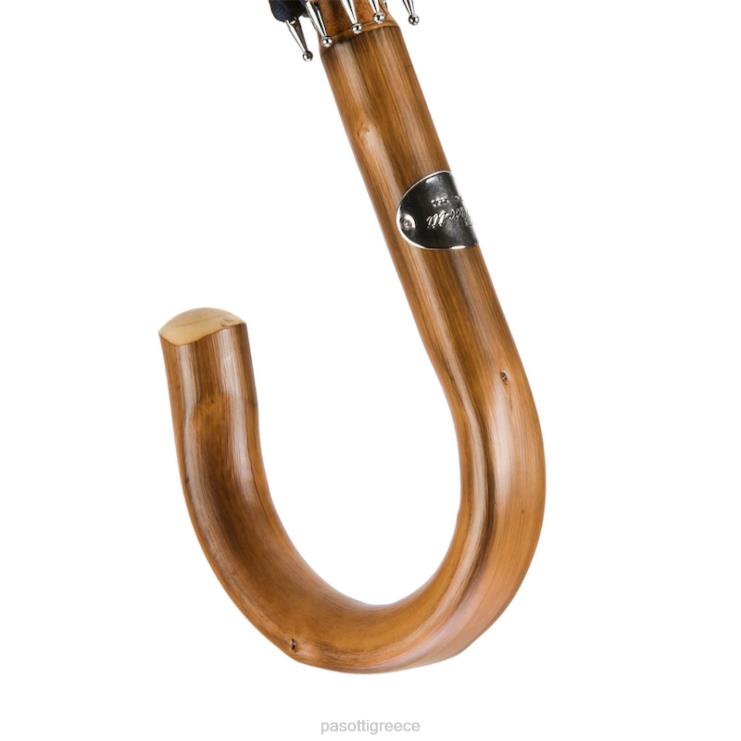 ομπρέλα | PASOTTI 142 oxf-4-18 c - μασίφ καστανιά κόκκινη  μαύρη ομπρέλα 2N6B8153 άνδρες